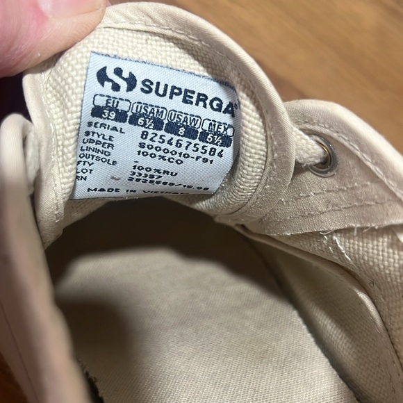 SOLD - Superga Cotu Classic Sneakers Size 39 US Womens Size 8 - Picture 11 of 12